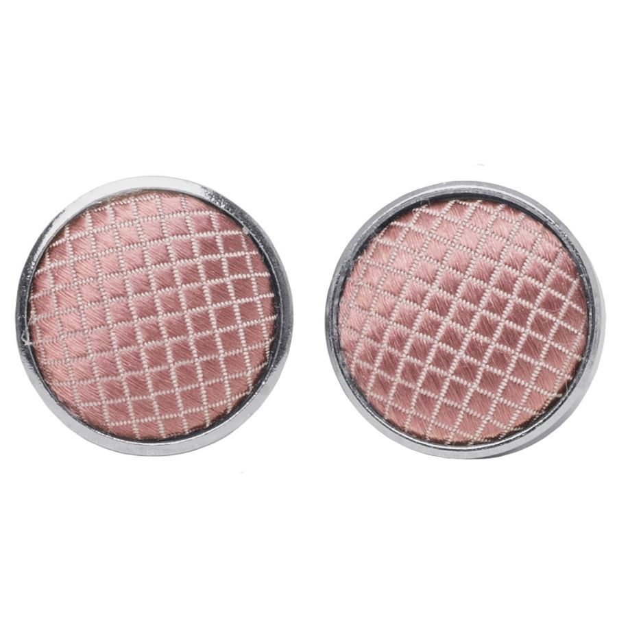 Mens Rose Gold Textured Stripe Silk Classic Tie Pocket Square and Cufflinks Box Set