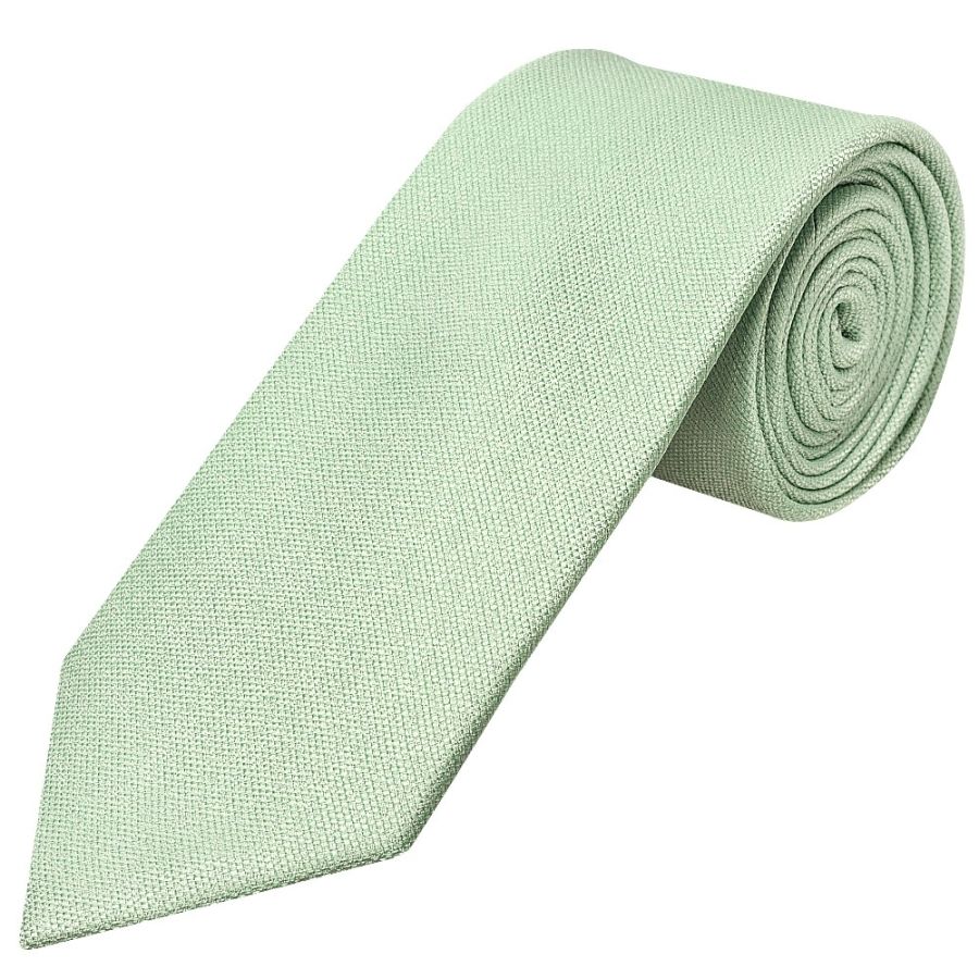 Classic Green Mens Tie with Pocket Square and Lapel Pin Set