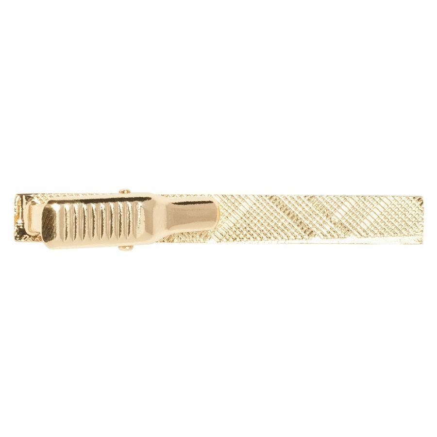 Plain Gold Metal Bar Tie Clip