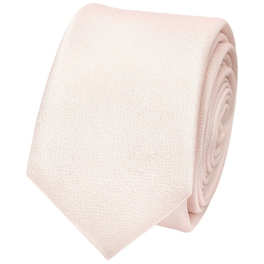 Plain Blush Silk Skinny Boys Tie