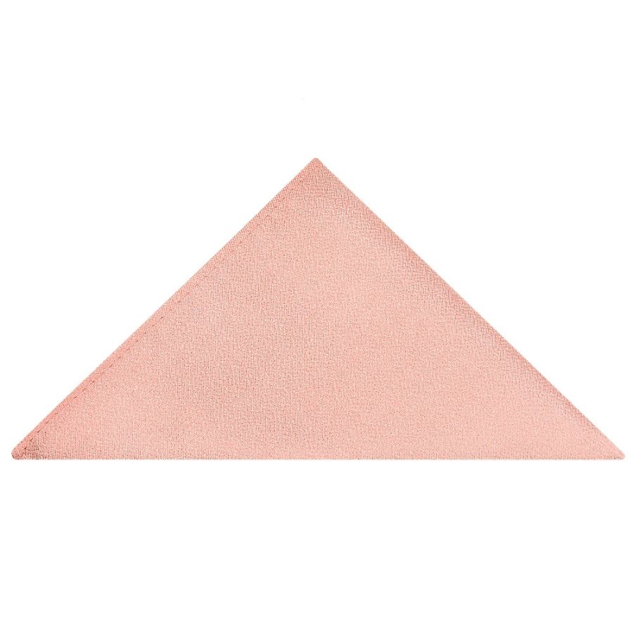 Plain Salmon Peach Silk Pocket Square