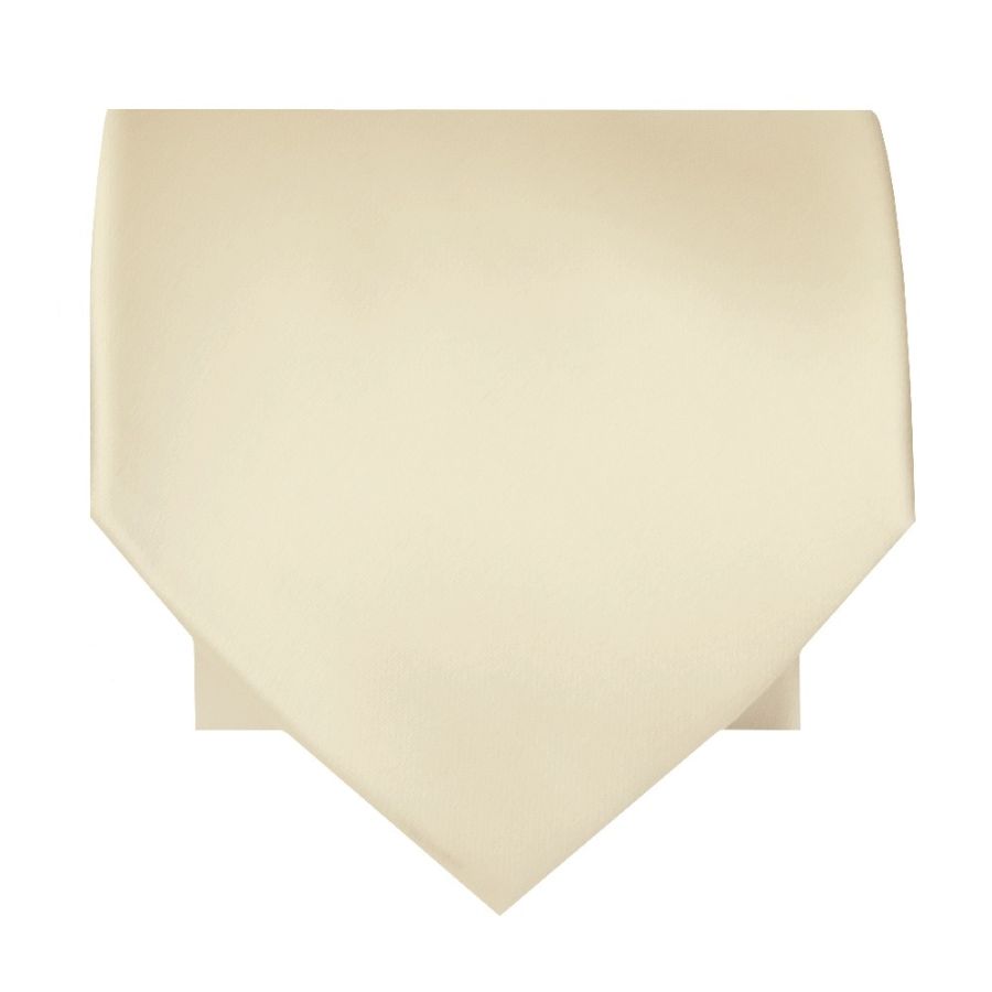 Plain Ivory Satin Classic Men's Tie
