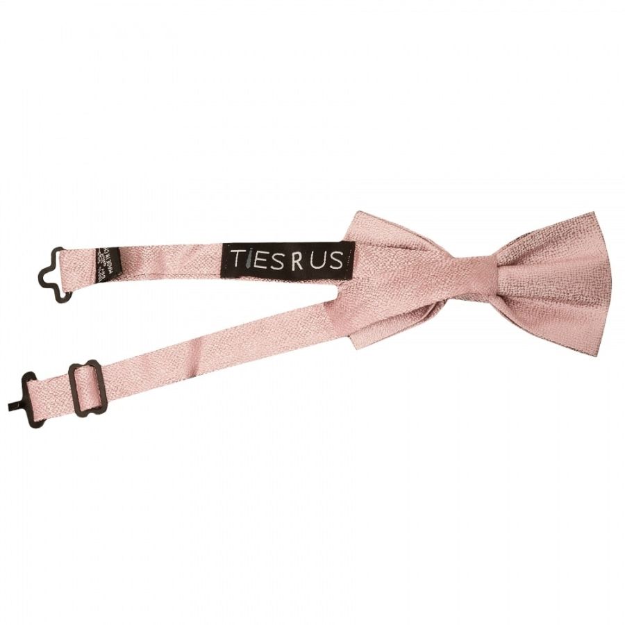 END OF SEASON STOCK Pre Tied Rose Gold Textured Silk Boys Bow Tie Age 4-7