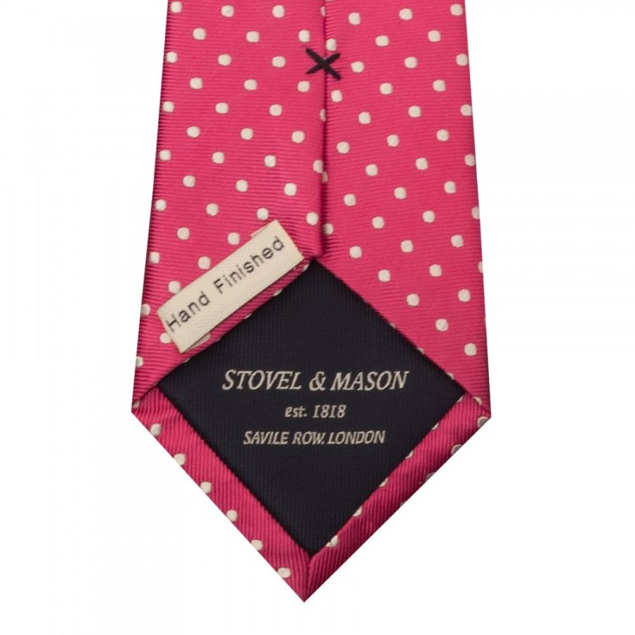 Pink Spot Silk Classic Men's Tie