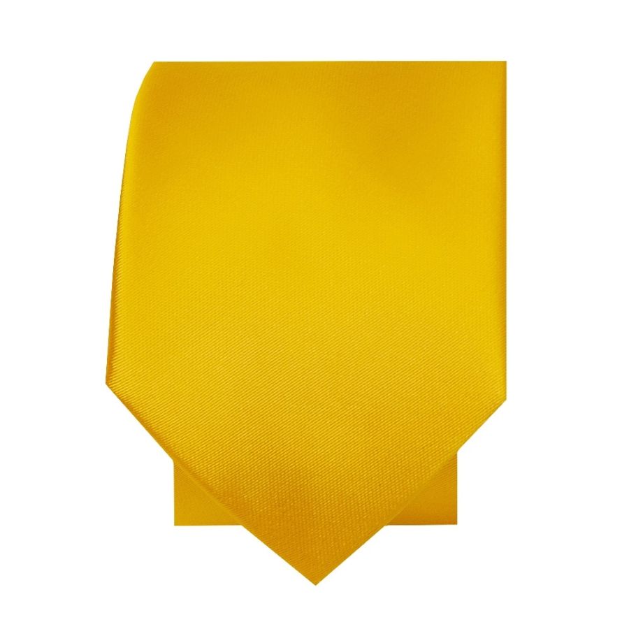 Bright Yellow Satin Boys Tie