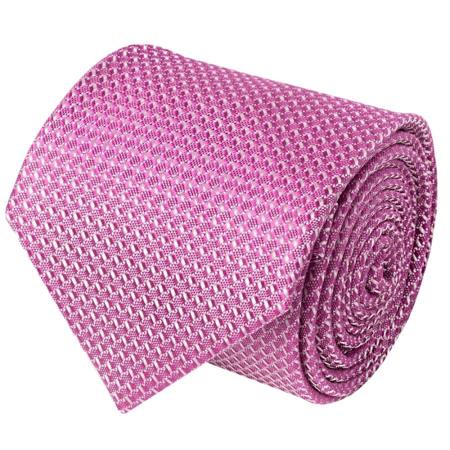 Hot Pink Textured Classic Tie