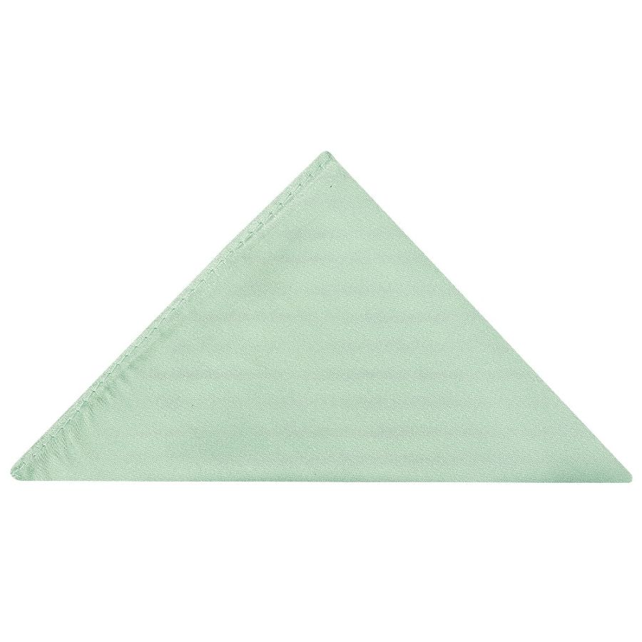 Plain Moss Green Satin Silk Mens Bow Tie and Pocket Square Set