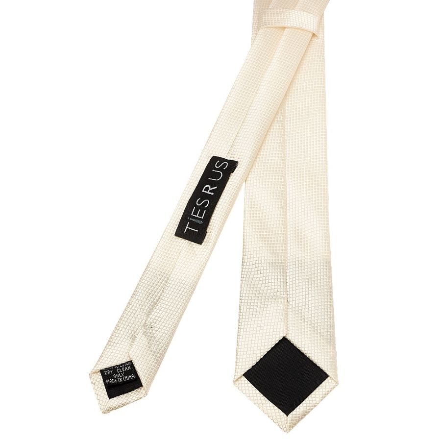 Ivory Diamond Skinny Men's Tie