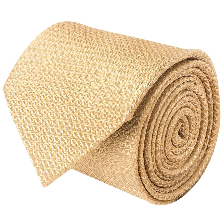 Gold Textured Classic Tie