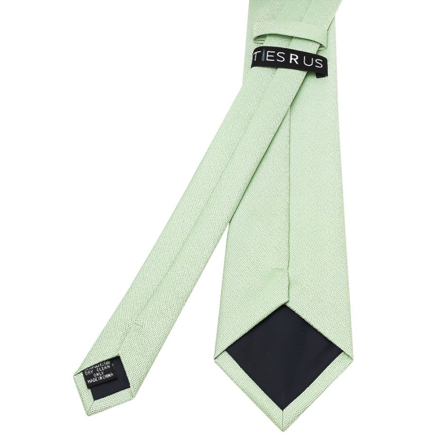 Classic Green Mens Tie with Pocket Square and Lapel Pin Set