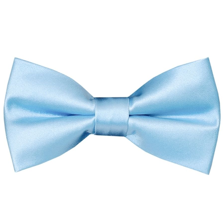 Pre Tied Sky Blue Boys Bow Tie Age 18 Months-3 Years