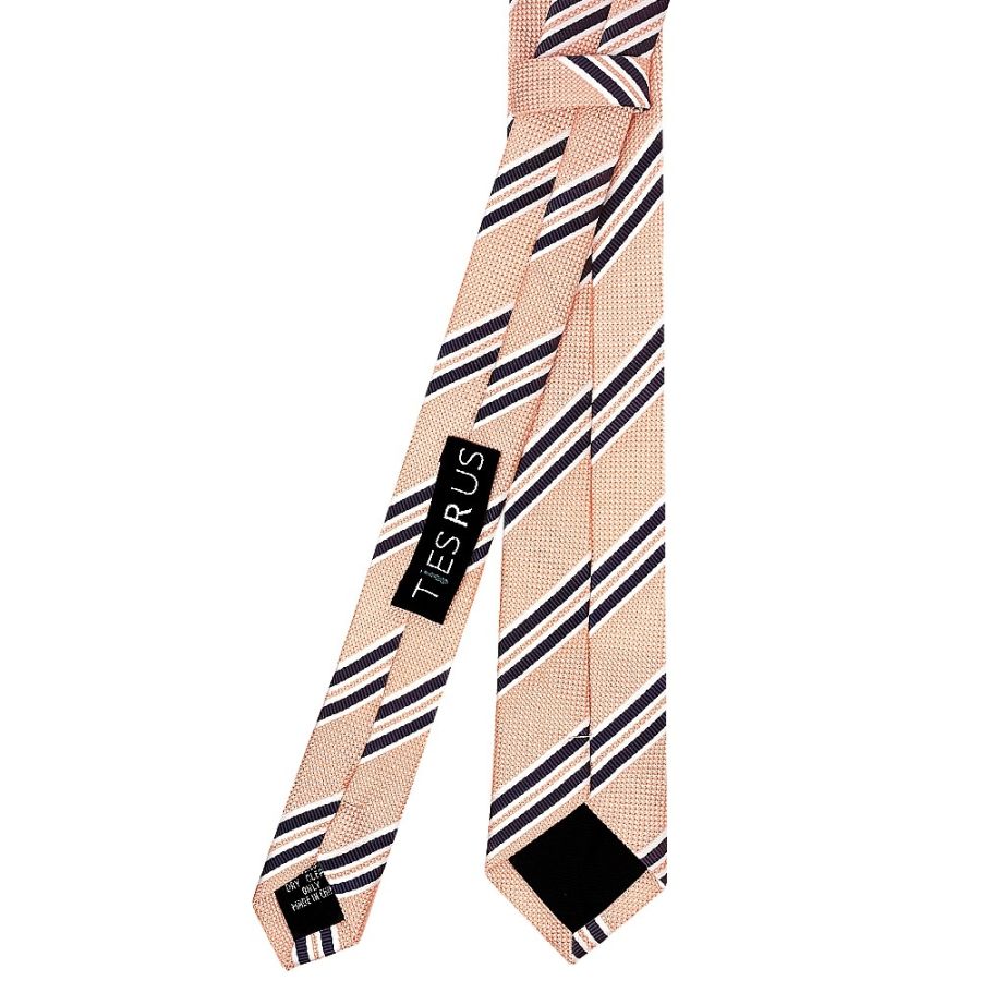 Pink Twin Stripe Skinny Men's Tie
