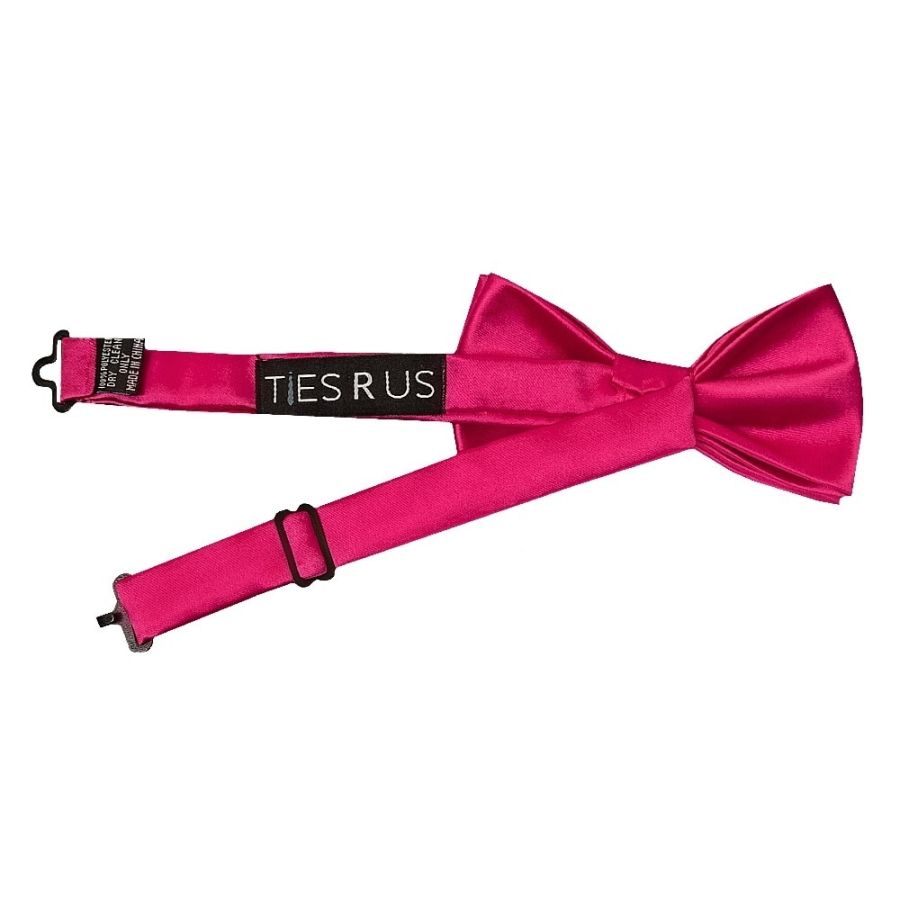 Pre Tied Cerise Pink Boys Bow Tie Age 18 Months-3 Years