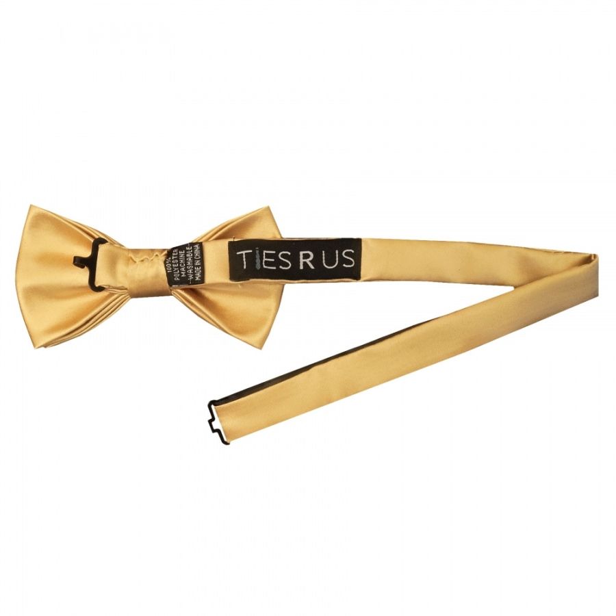 Plain Caramel Mens Bow Tie