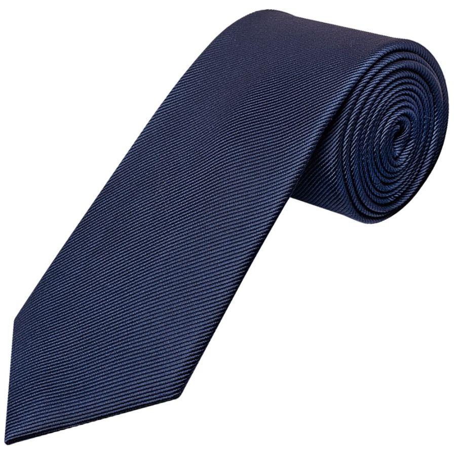 French Navy Silk Twill Classic Men's Tie