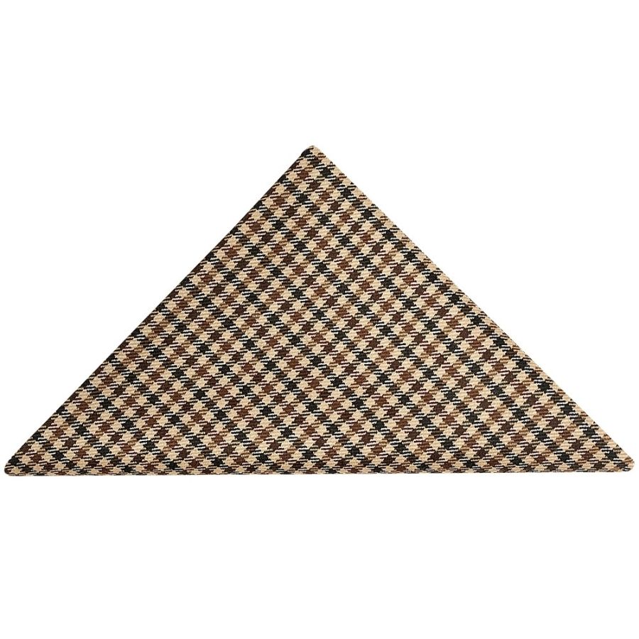 Brown Gingham Pocket Square