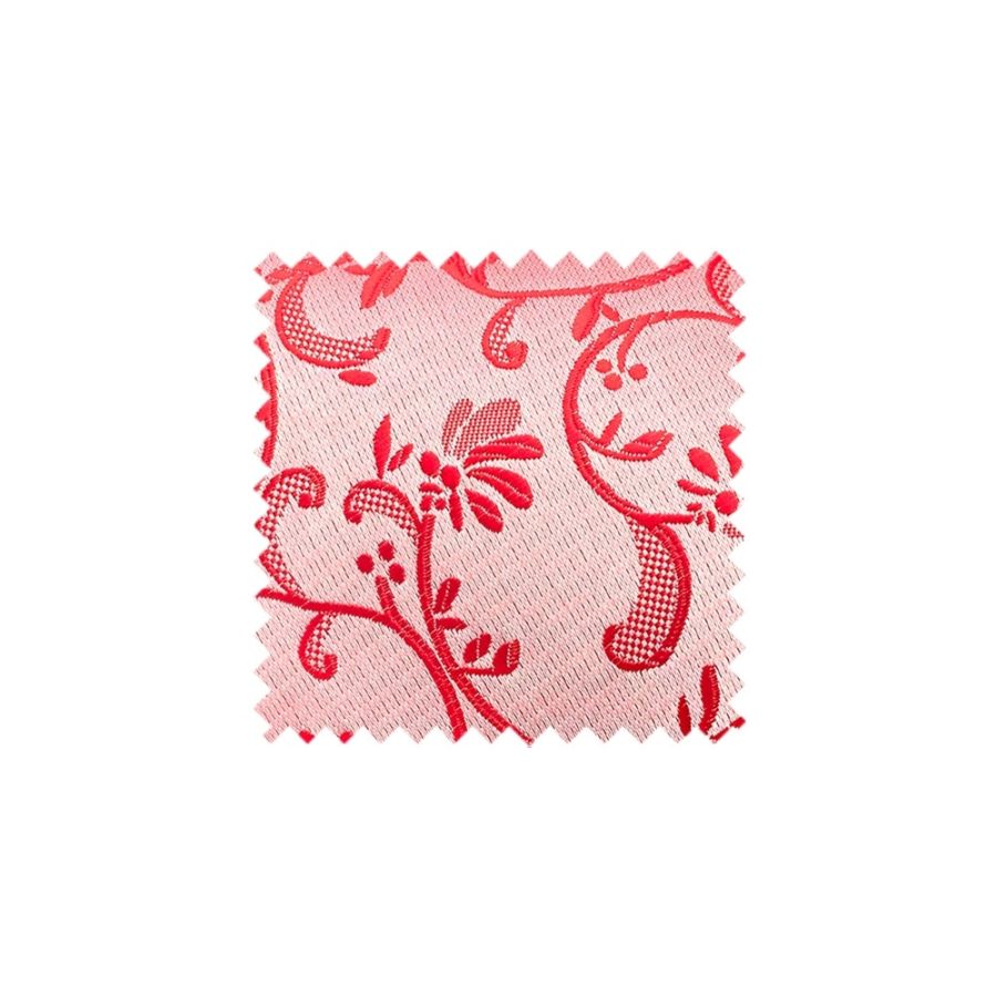 Plain Bright Red Floral Swatch - BRWF1