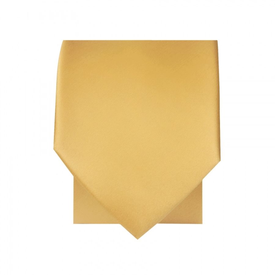 Plain Caramel Satin Skinny Boys Tie