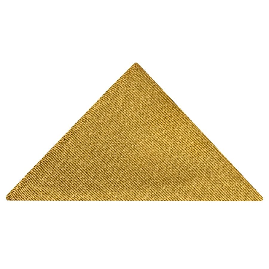 Mustard Yellow Silk Twill Classic Mens Tie and Pocket Square Set