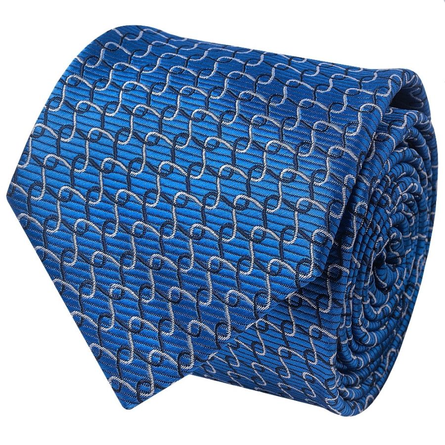 Slim Blue Swirl Men's Tie