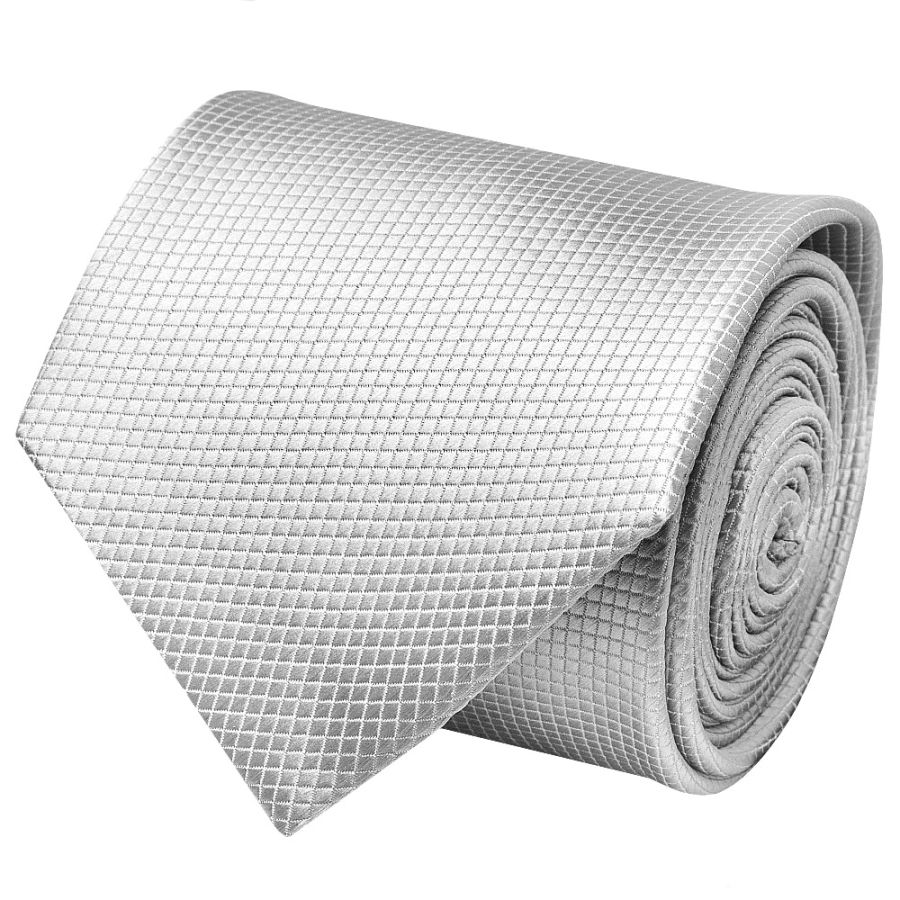Silver Diamond Classic Men's Tie