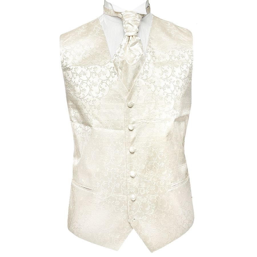Ivory Floral Waistcoat