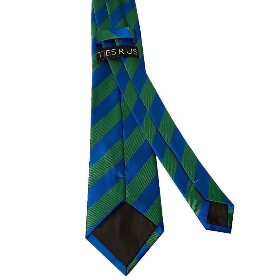 Blue and Green Striped Classic Men's Tie