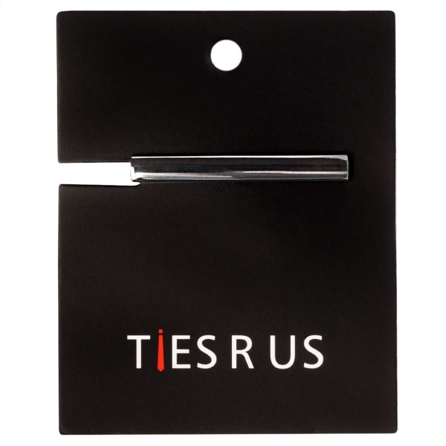 Plain Gunmetal Grey Metal Bar Tie Clip