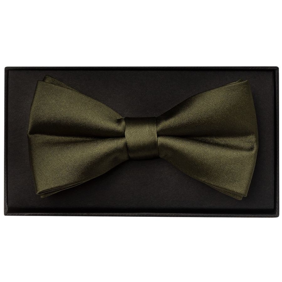 Plain Leaf Green Handmade Mens Bow Tie