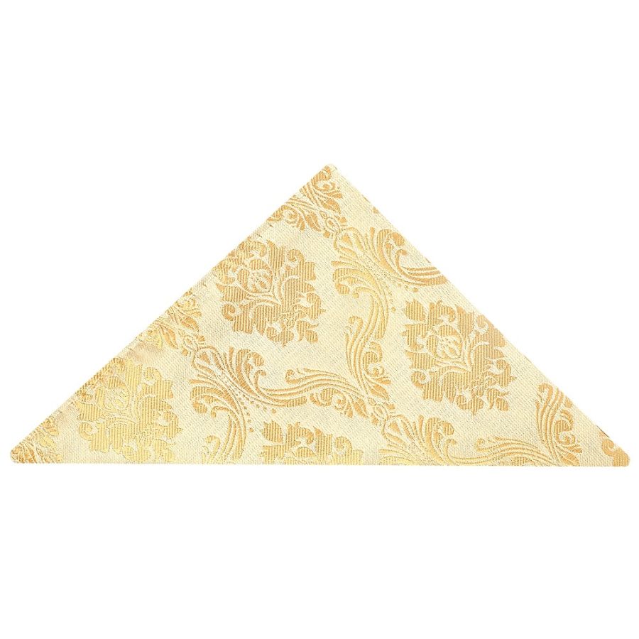 Caramel Paisley Skinny Boys Tie and Pocket Square Set