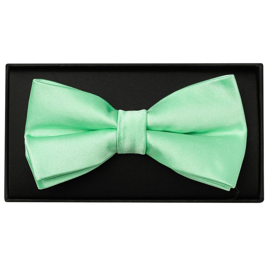 Plain Seafoam Green Handmade Mens Bow Tie