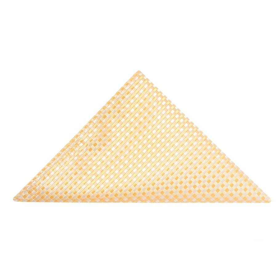 Gold Diamond Neat Pocket Square