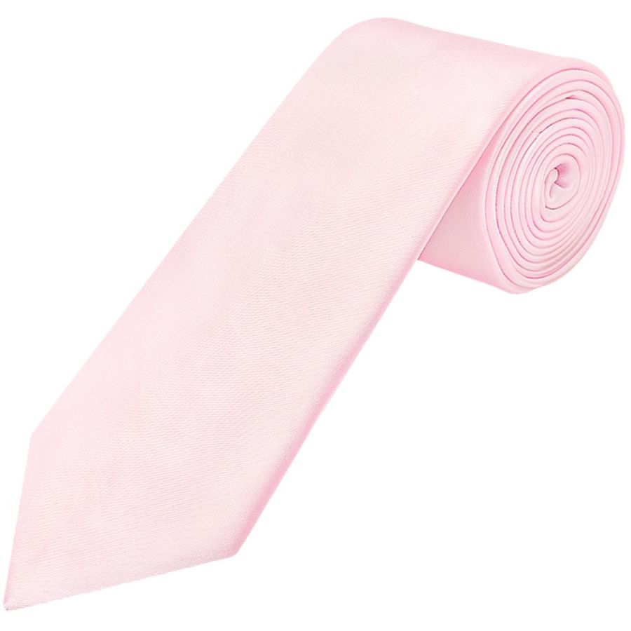 Plain Blush Pink Satin Classic Men's Tie
