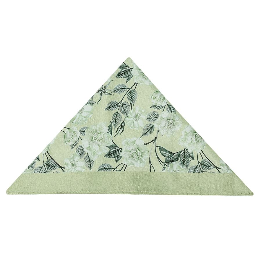 Classic Sage Green Mens Tie with Pocket Square and Lapel Pin Set