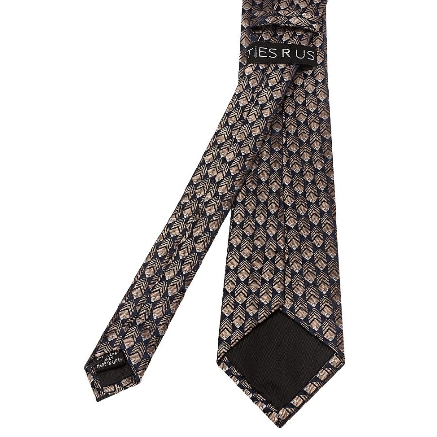 Slim Gold Squared Men's Tie