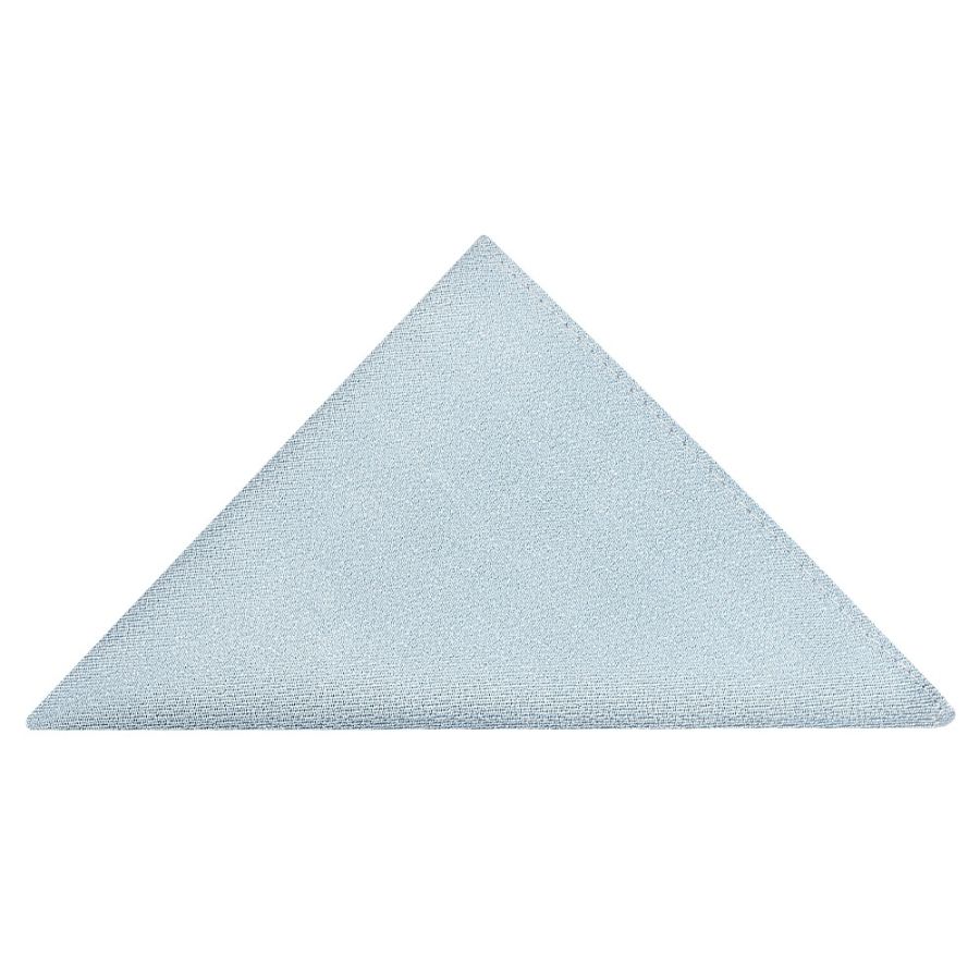 Plain Steel Blue Silk Pocket Square