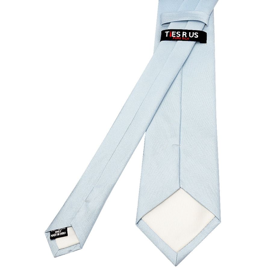 Plain Sky Blue Silk Classic Men's Tie
