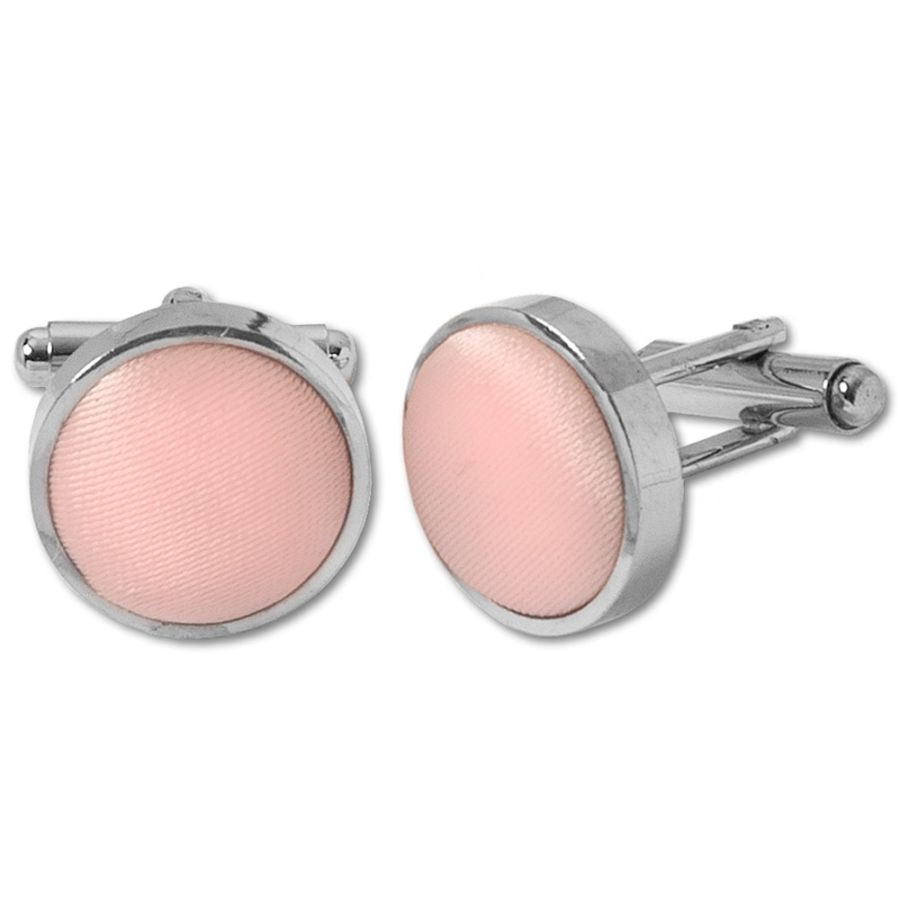 Plain Blush Pink Cufflinks