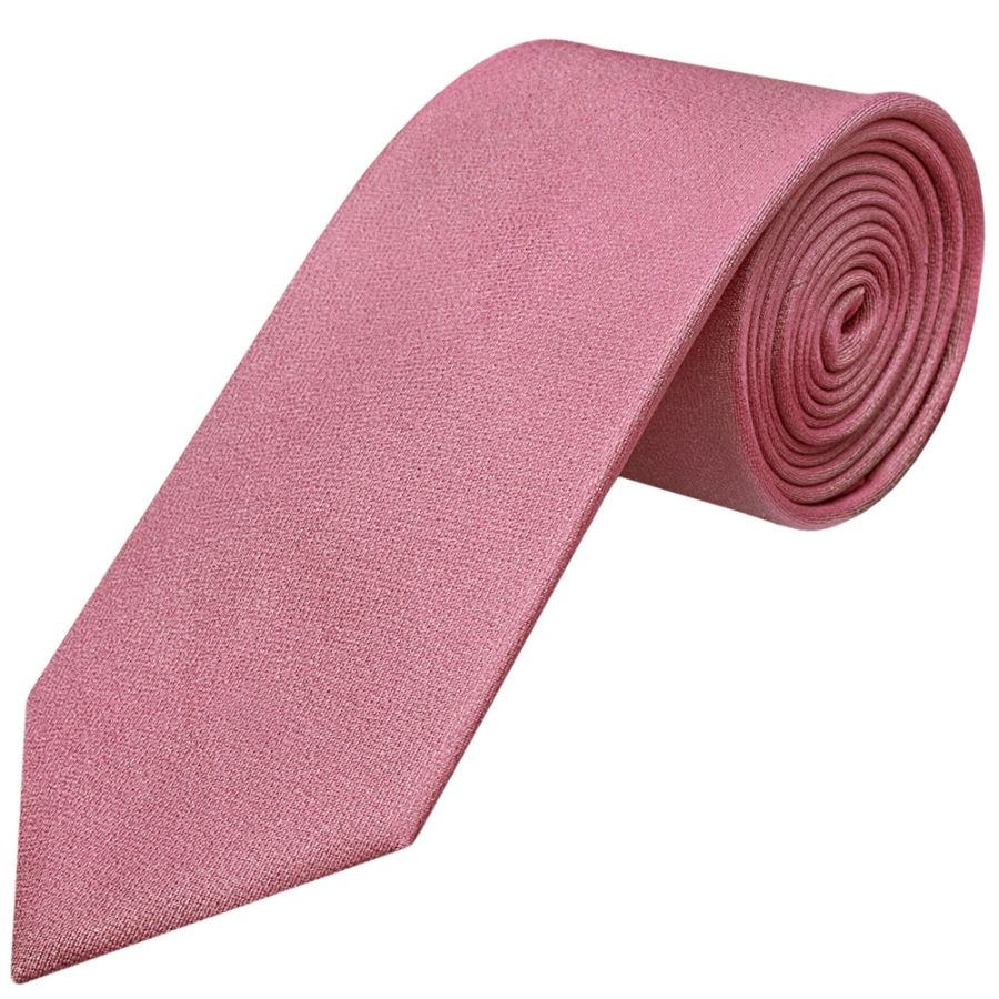 Plain Dusty Pink Silk Classic Men's Tie