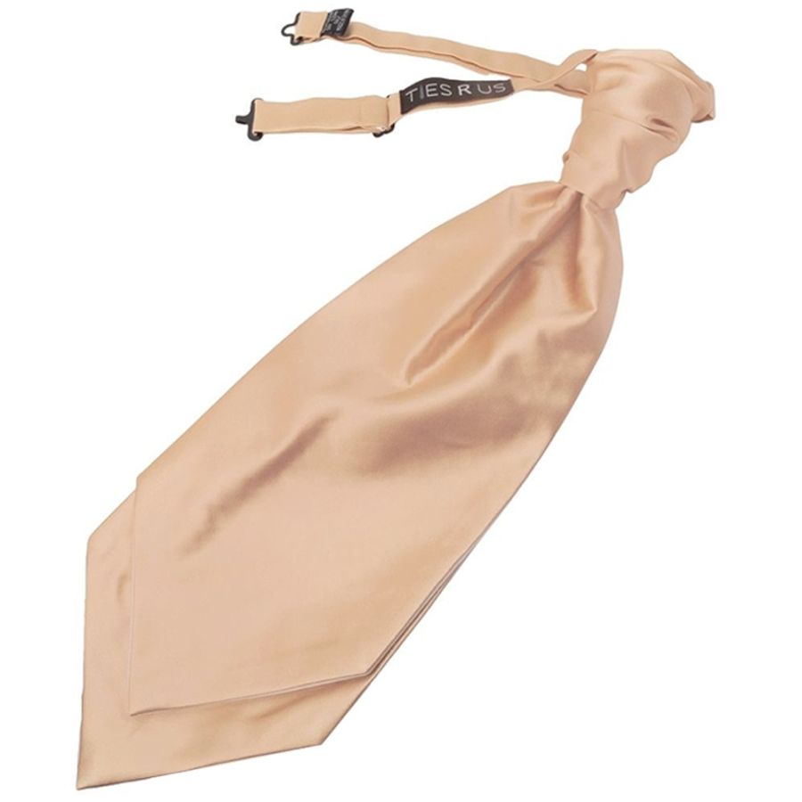 Plain Nude Satin Men's Cravat Tie