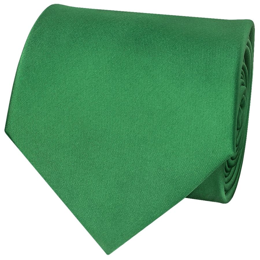 Plain Emerald Green Satin Classic Men's Tie