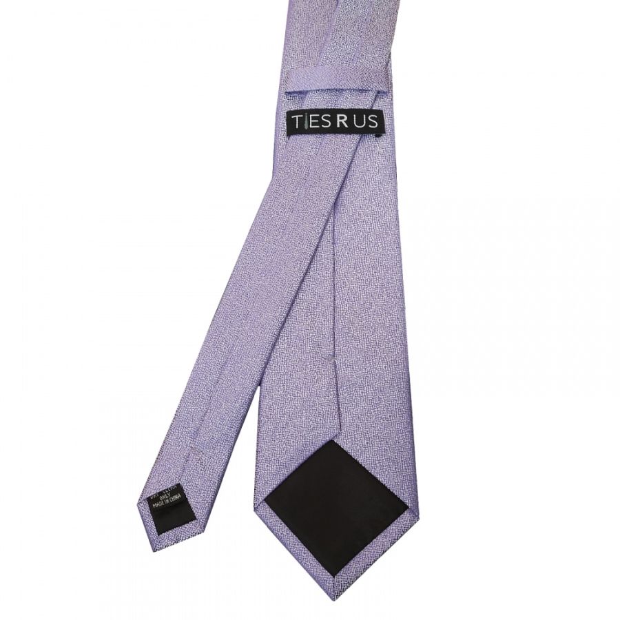Plain Purple Textured Silk Classic Men's Tie