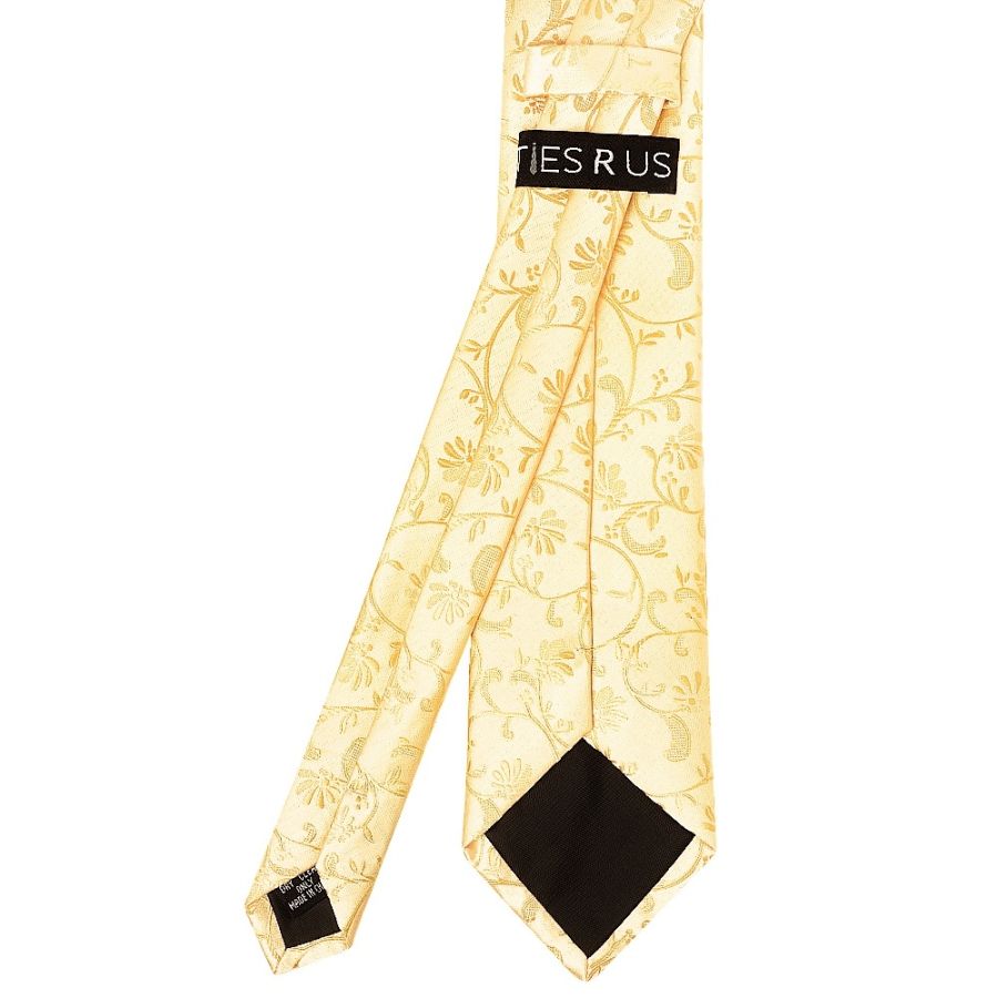 Gold Floral Classic Men's Tie