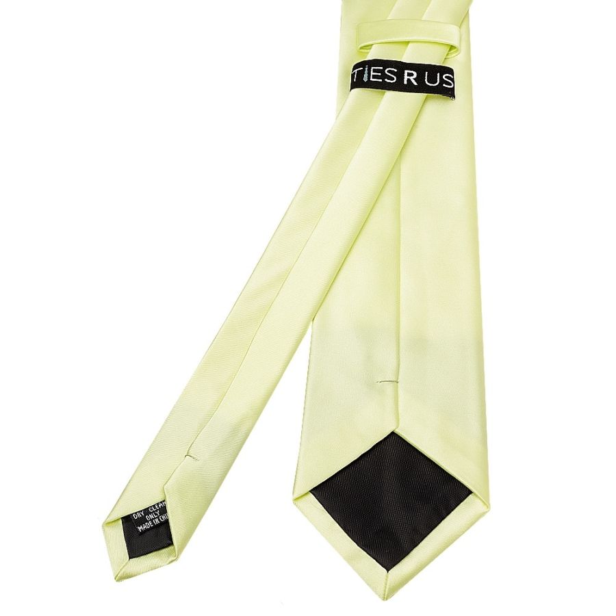 Plain Willow Green Satin Classic Men's Tie