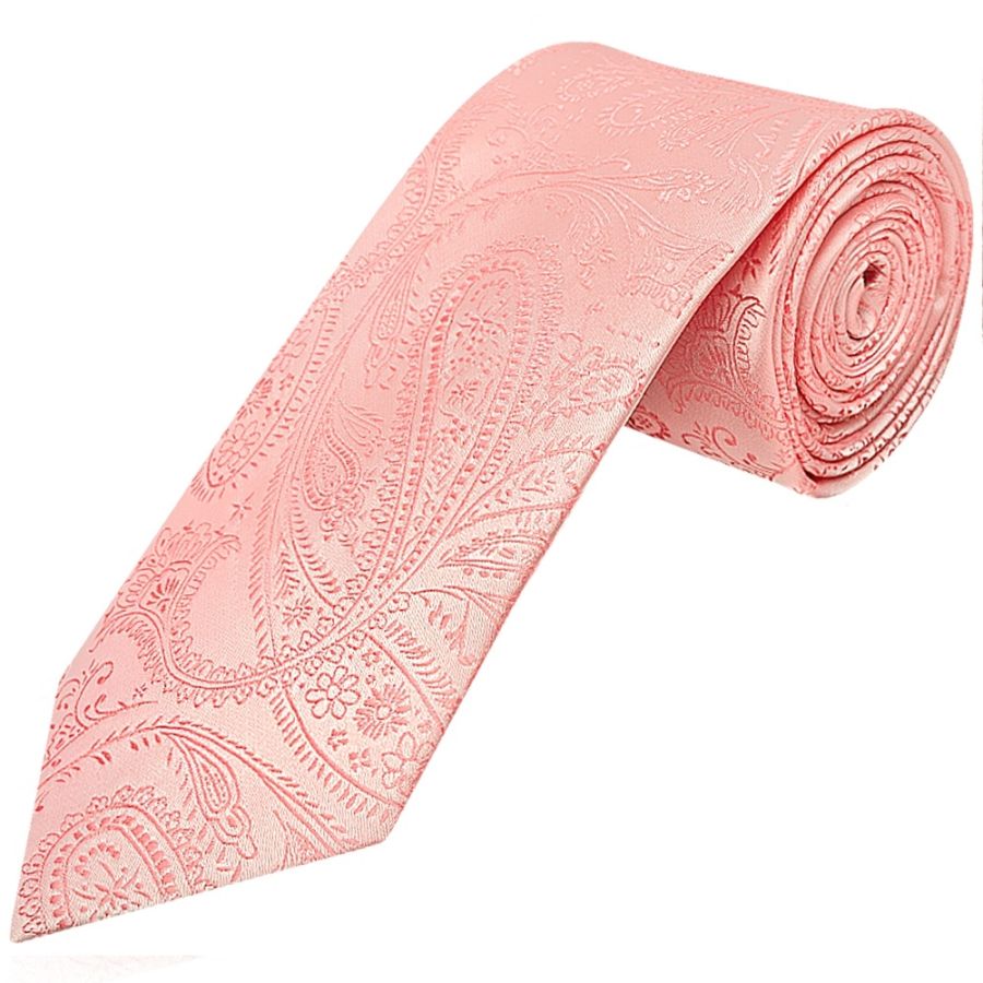 Light Pink Paisley Classic Men's Tie