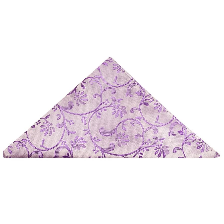 Cadbury Purple Floral Pocket Square
