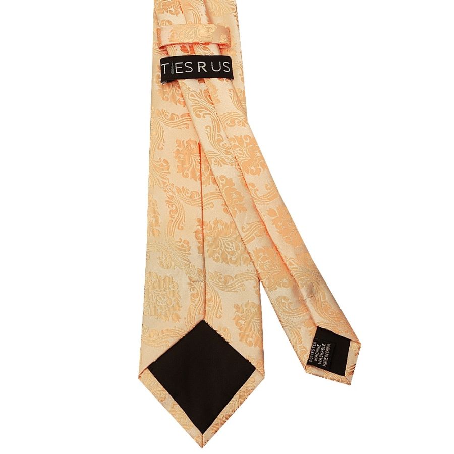 Peach Paisley Classic Men's Tie