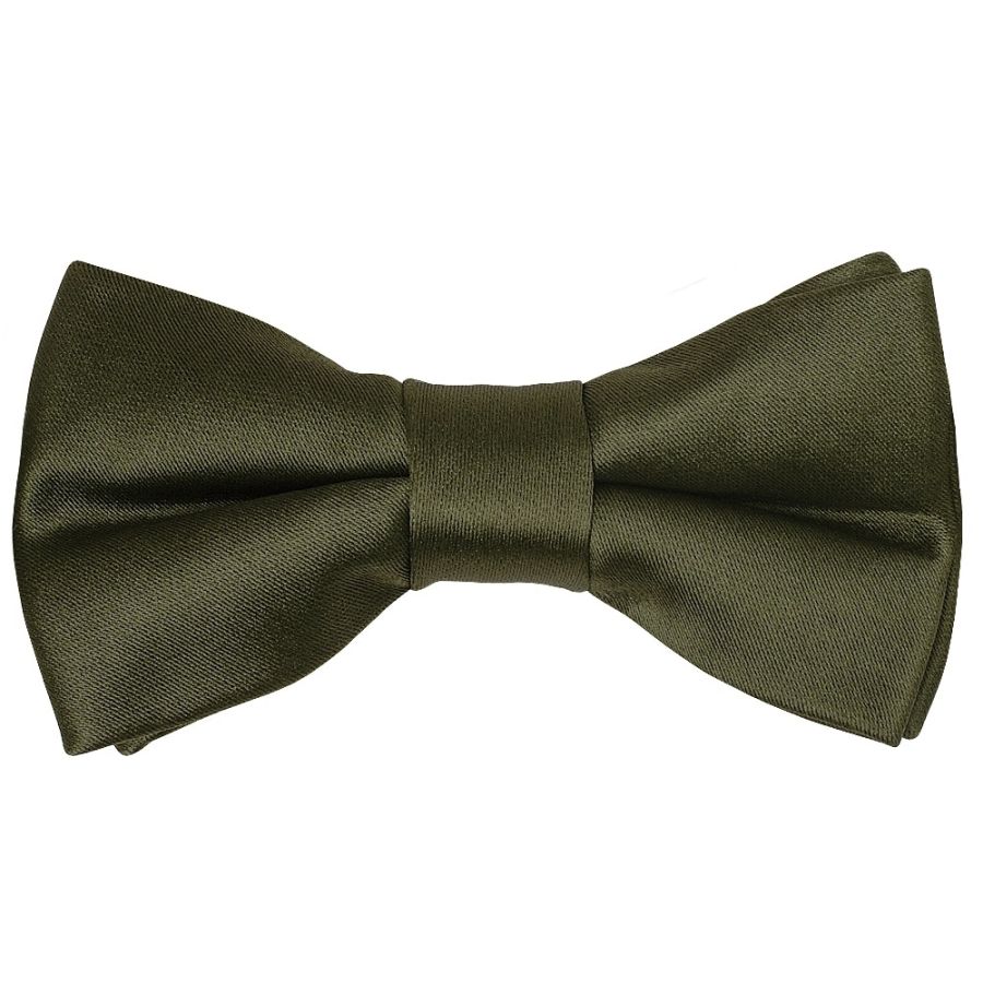 END OF SEASON Plain Leaf Green Handmade Boys Bow Tie Age 4-7 Years