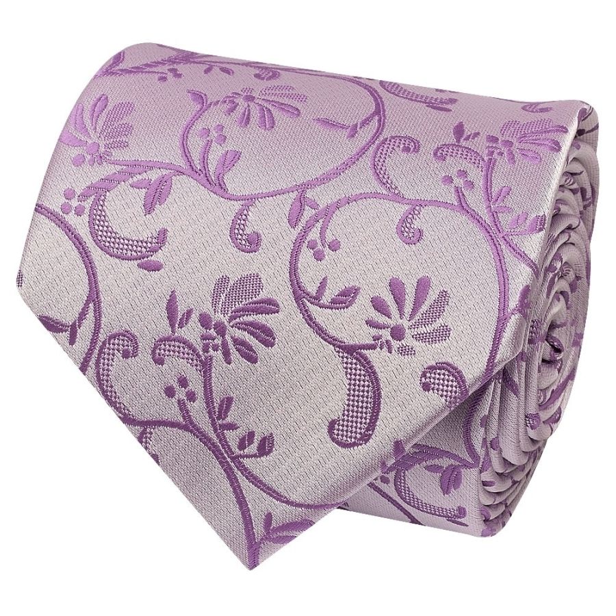 Lilac Floral Classic Men's Tie
