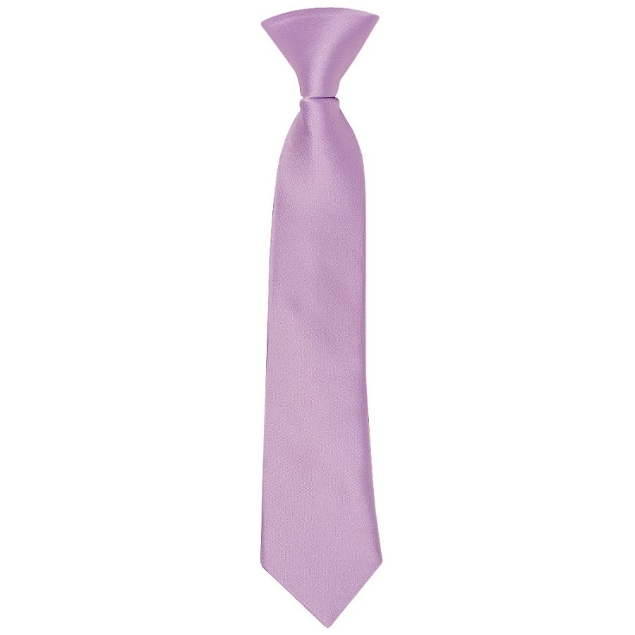 Pre Tied Lavender Satin Boys Tie and Pocket Square Set Age 4-7